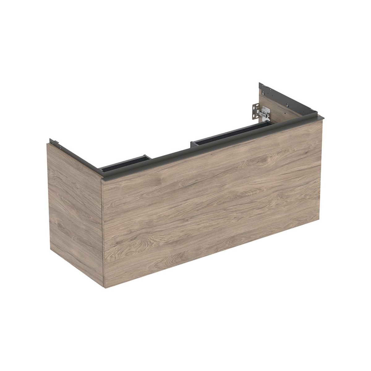 Meuble bas Geberit Acanto 1 tiroir 1 tir anglaise lavabo 1C 120cm noyer carya - GEBERIT 503.006.JR.1 