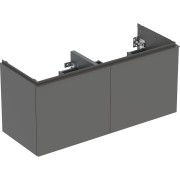 Meuble bas Geberit Acanto 2 tiroirs 2 tir anglaise lavabo 2C 120cm gris vel. - GEBERIT 503.007.JK.1 