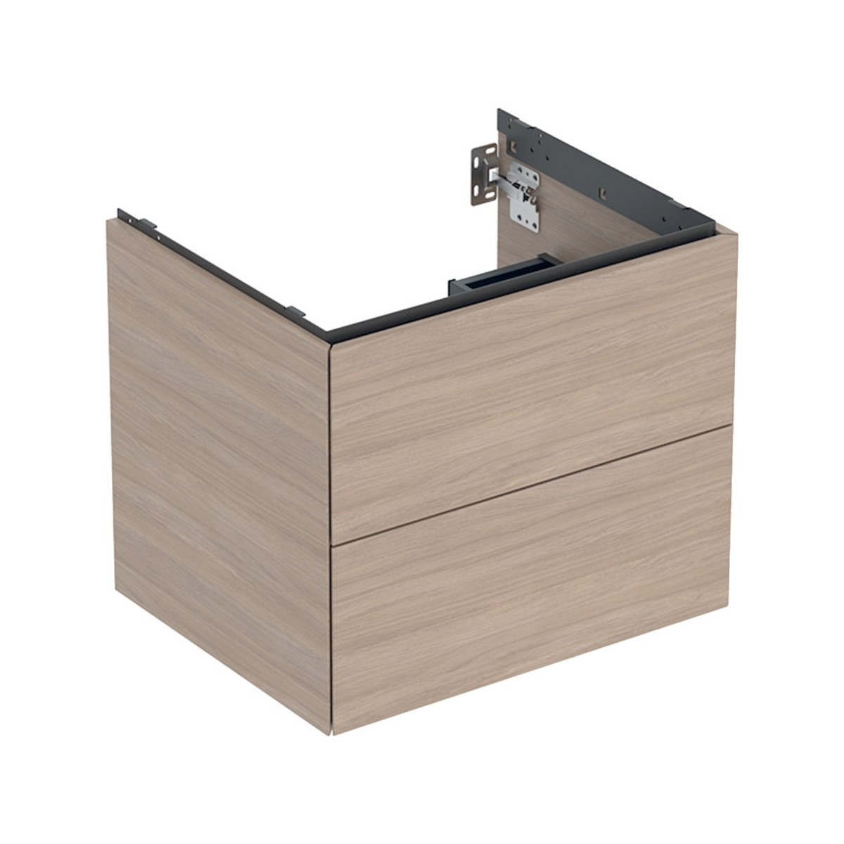 Meuble bas pour lavabo Geberit ONE 2 tiroirs L60cm P47cm Chêne - GEBERIT 505.261.00.5 