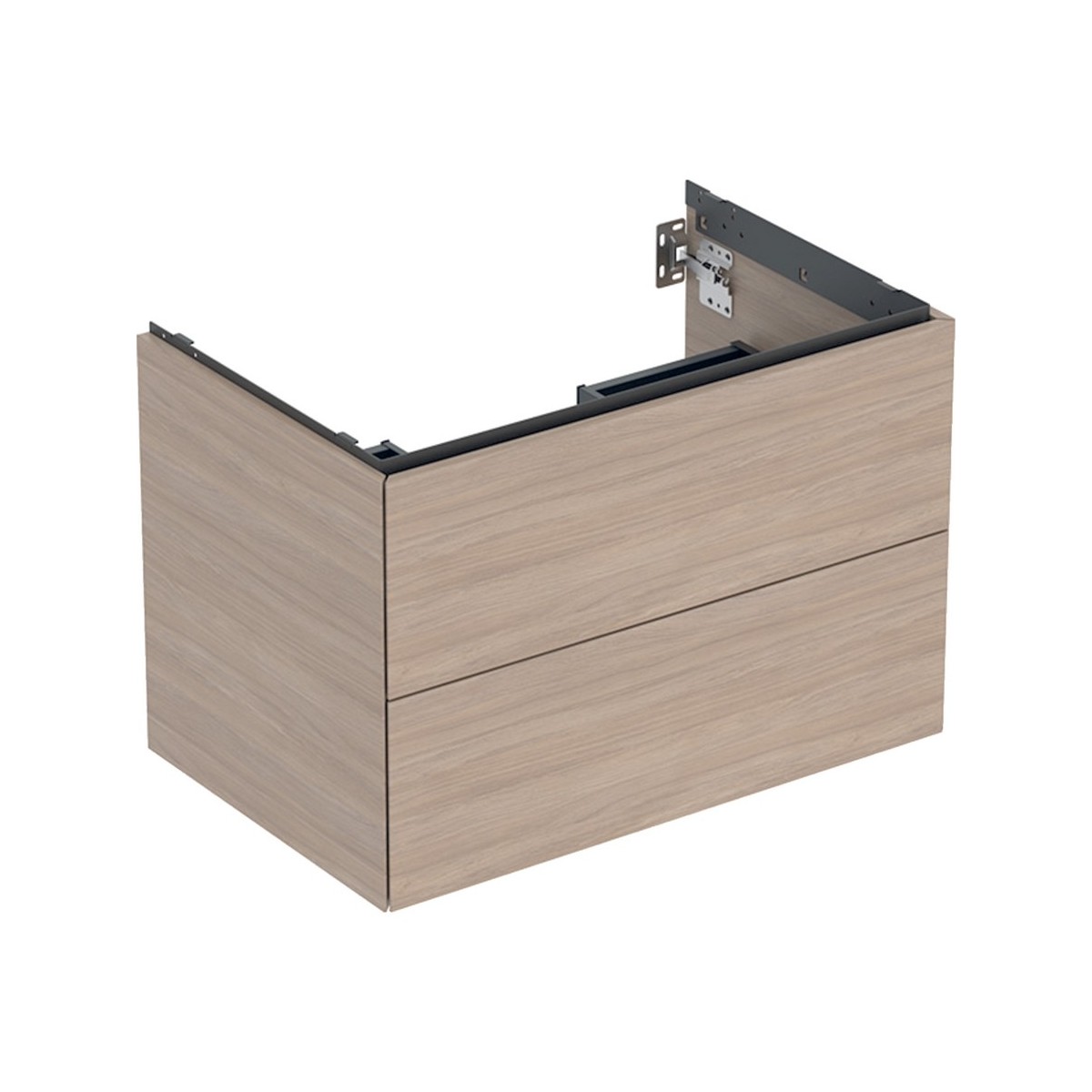 Meuble bas pour lavabo Geberit ONE 2 tiroirs L75cm P47cm Chêne - GEBERIT 505.262.00.5 