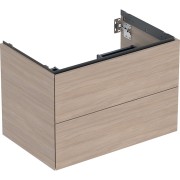 Meuble bas pour lavabo Geberit ONE 2 tiroirs L75cm P47cm Chêne - GEBERIT 505.262.00.5 