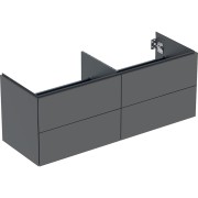 Meuble bas pour lavabo Geberit ONE 4 tiroirs L135cm P47cm Gris velouté - GEBERIT 505.266.00.3 