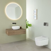 WC complet suspendu Geberit AquaClean Sela Round Chromé brillant - GEBERIT 146.220.21.1 