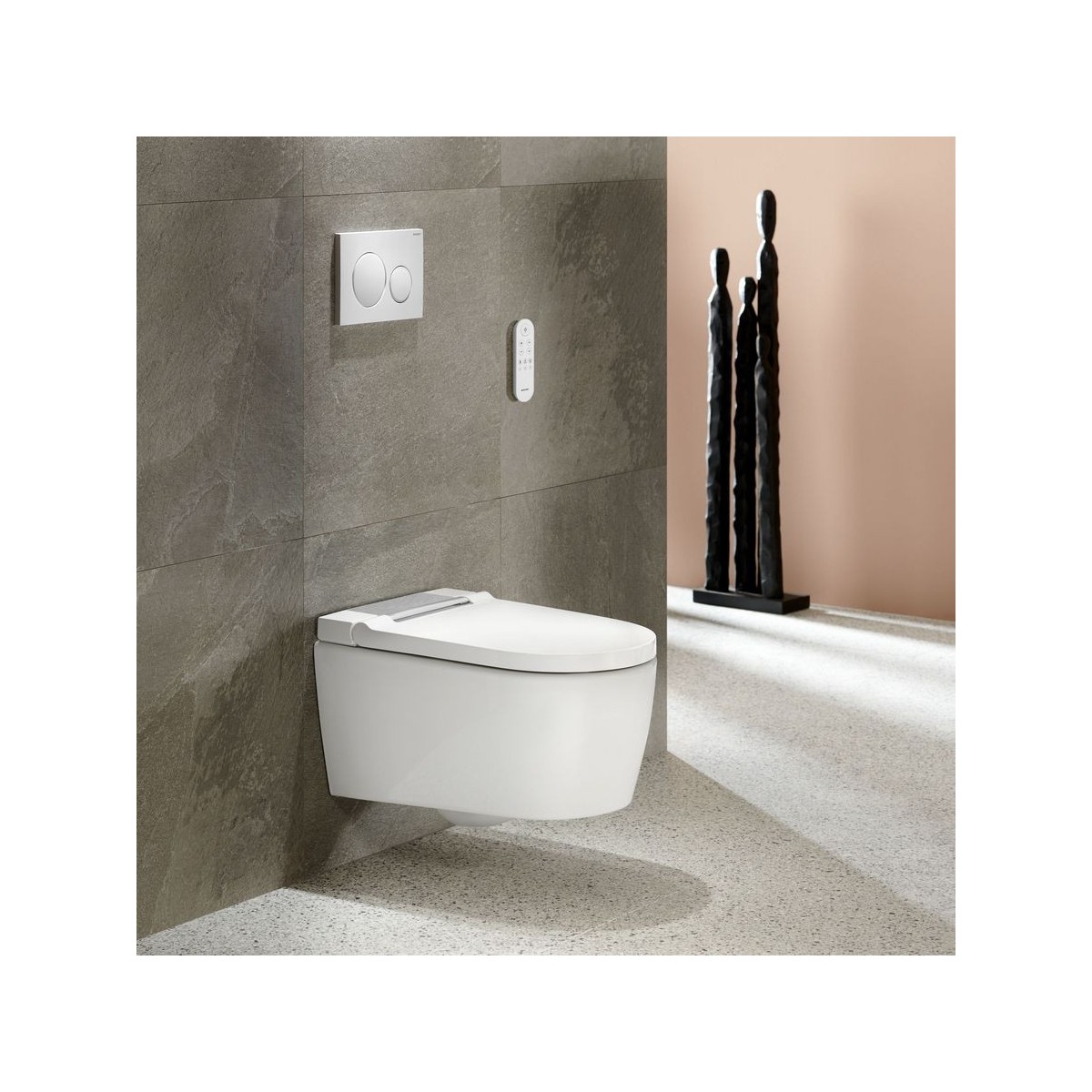 WC complet suspendu Geberit AquaClean Sela Round Chromé brillant - GEBERIT 146.220.21.1 