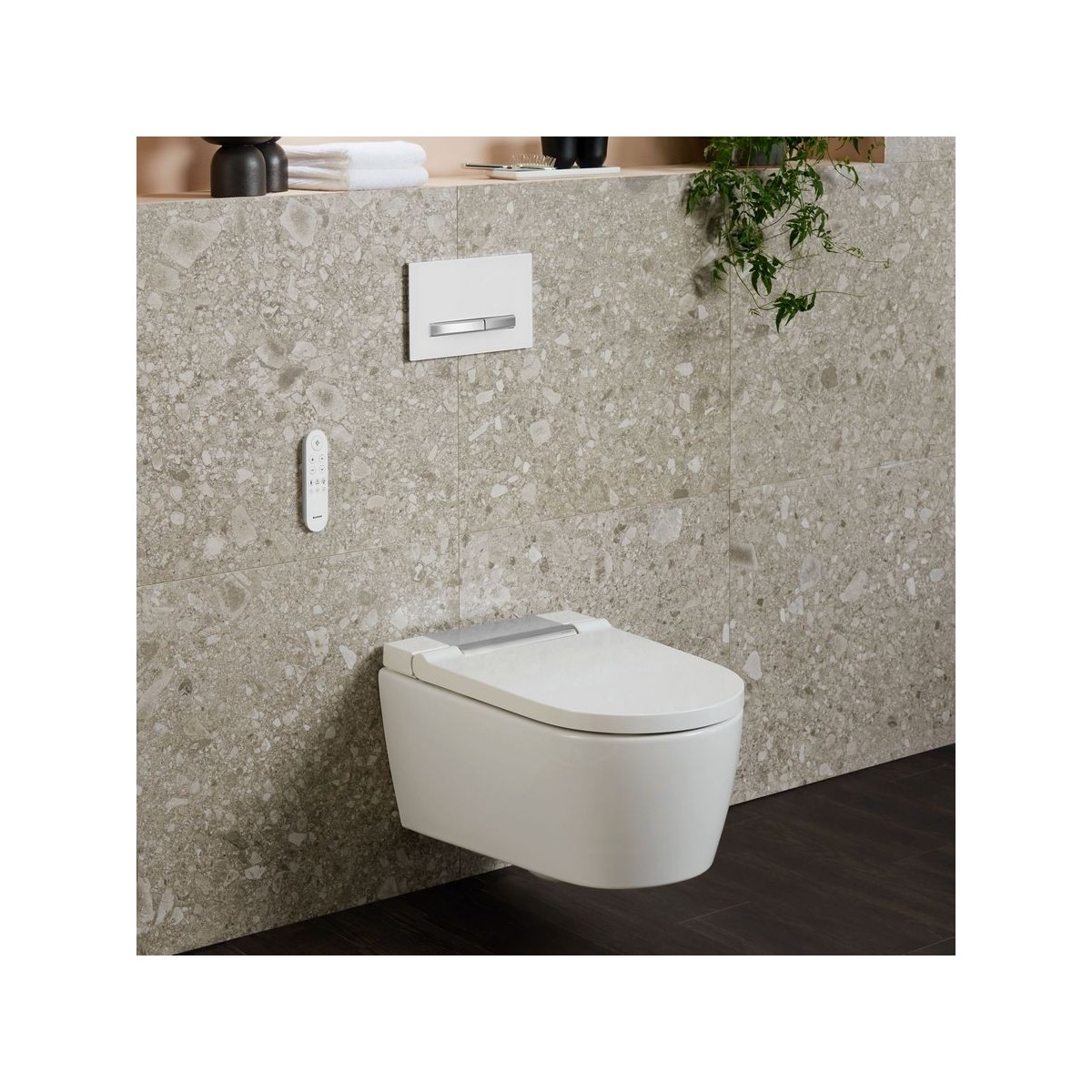 WC complet suspendu Geberit AquaClean Sela Round Chromé brillant - GEBERIT 146.220.21.1 