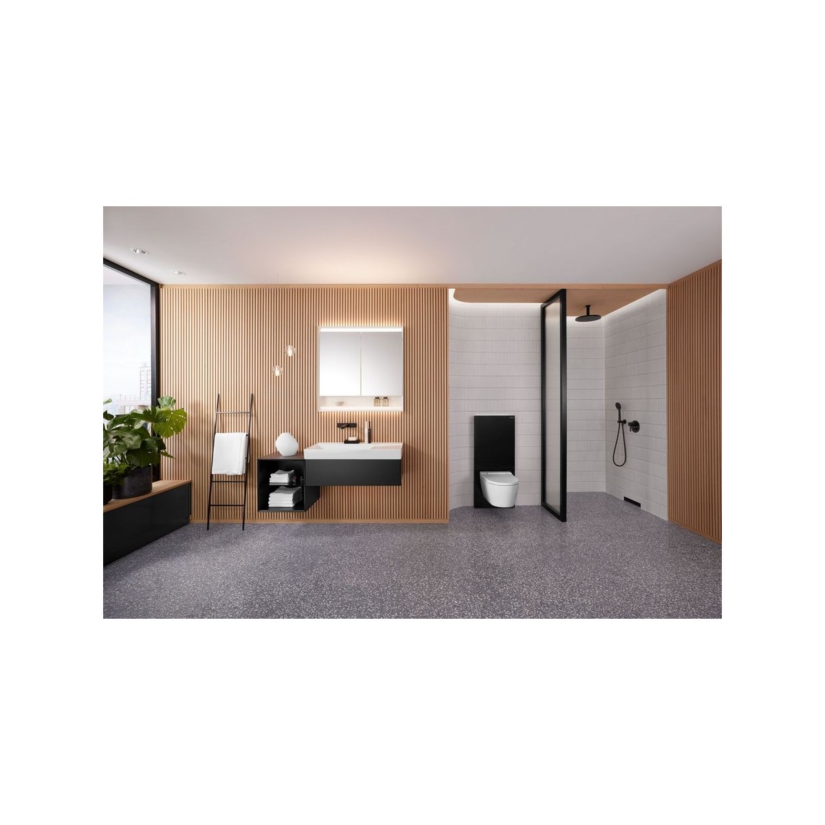 WC complet suspendu Geberit AquaClean Sela Round Blanc mat - GEBERIT 146.220.JT.1 