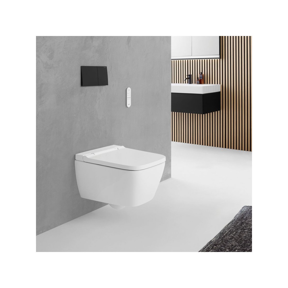 WC complet suspendu Geberit AquaClean Sela Square Blanc alpin - GEBERIT 146.250.01.1 
