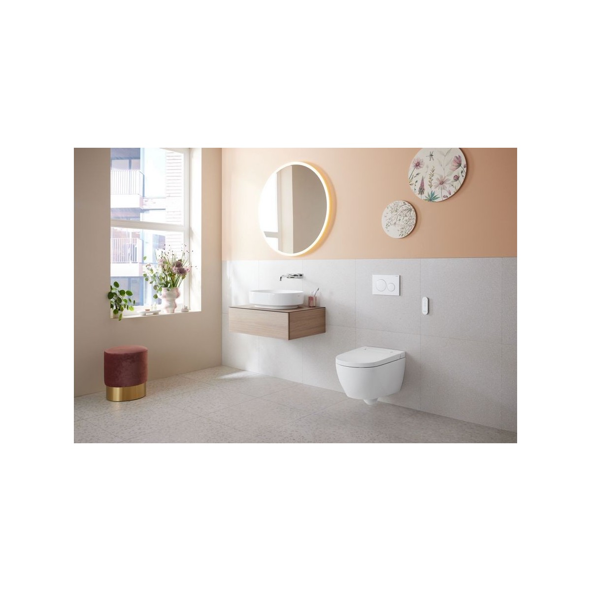WC complet suspendu Geberit AquaClean Alba blanc alpin - GEBERIT 146.350.01.1 