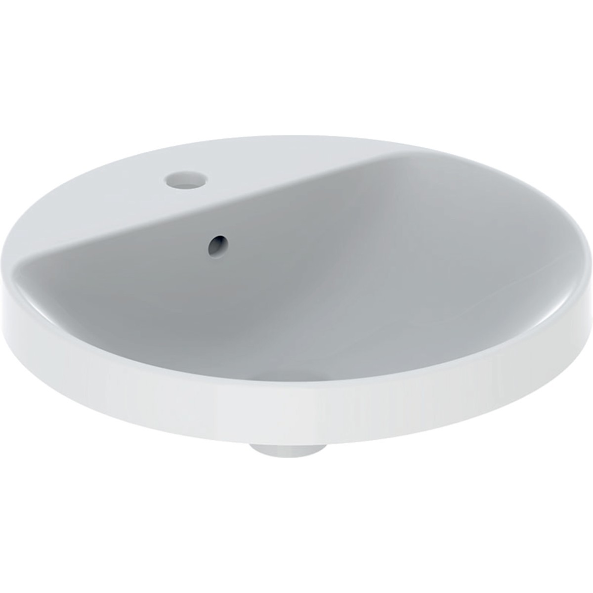 Vasque à enc. Geberit VariForm ronde 48 plage rob. Trop-plein Blanc - GEBERIT 500.704.01.2 