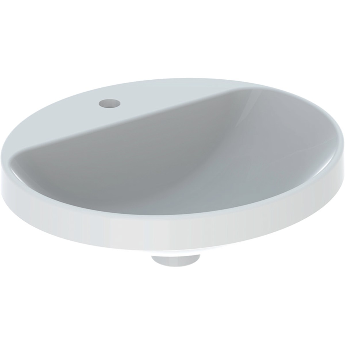 Vasque à enc. Geberit VariForm ov plage rob. 50x45 sans trop-plein Blanc - GEBERIT 500.714.01.2 