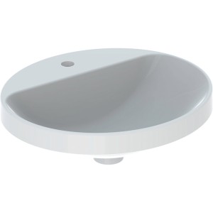 Vasque à enc. Geberit VariForm ov plage rob. 50x45 sans trop-plein Blanc - GEBERIT 500.714.01.2 