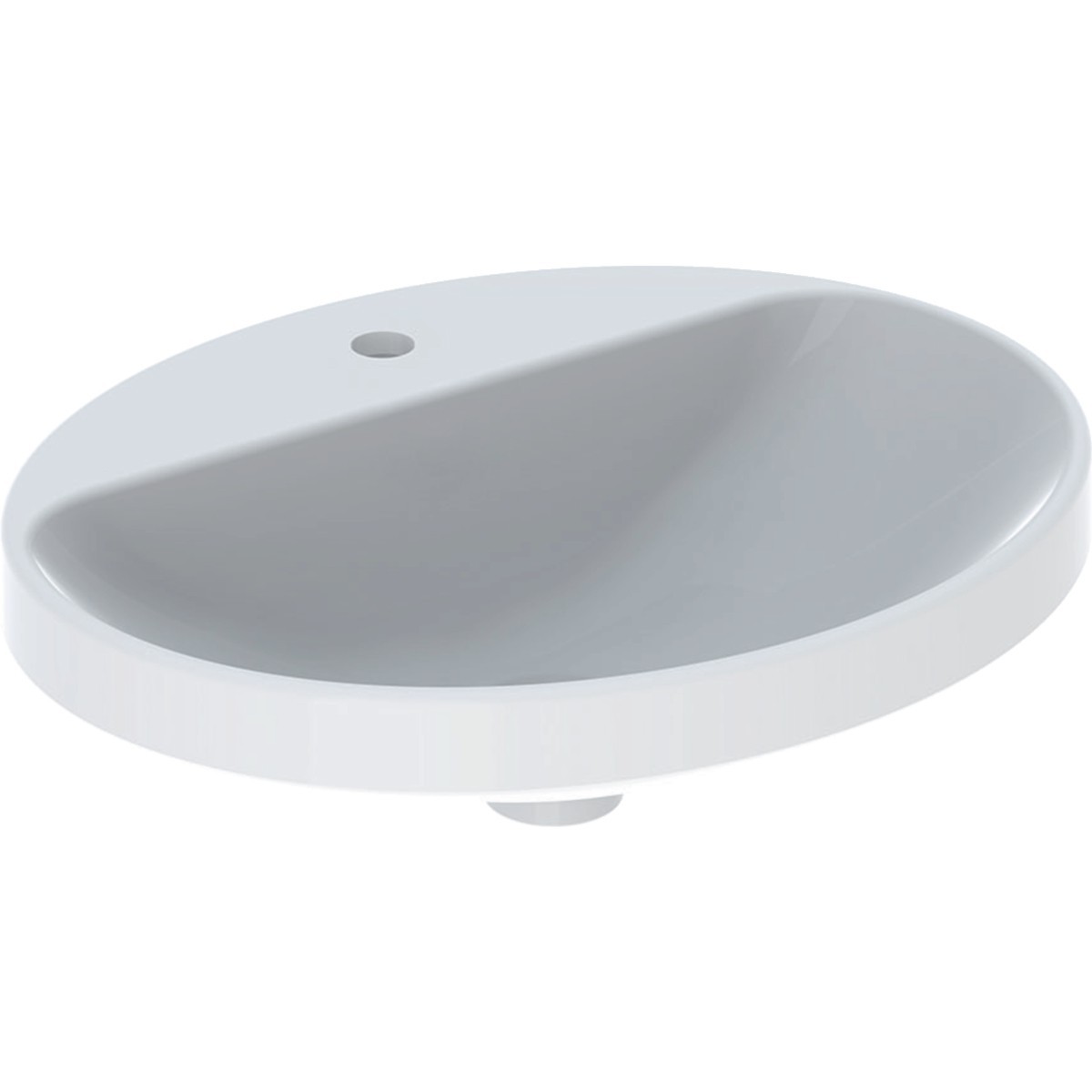 Vasque à enc. Geberit VariForm ov plage rob. 55x45 sans trop-plein Blanc - GEBERIT 500.722.01.2 