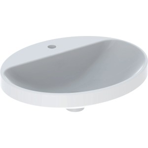 Vasque à enc. Geberit VariForm ov plage rob. 55x45 sans trop-plein Blanc - GEBERIT 500.722.01.2 