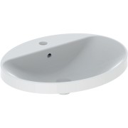 Vasque à enc. Geberit VariForm ov plage rob. 60x48 trop-plein Blanc - GEBERIT 500.724.01.2 