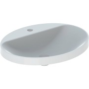 Vasque à enc. Geberit VariForm ov plage rob. 60x48 sans trop-plein Blanc - GEBERIT 500.726.01.2 