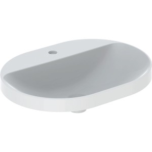 Vasque à encastrer Geberit VariForm oblong plage rob. 60x45 STP Blc - GEBERIT 500.734.01.2 