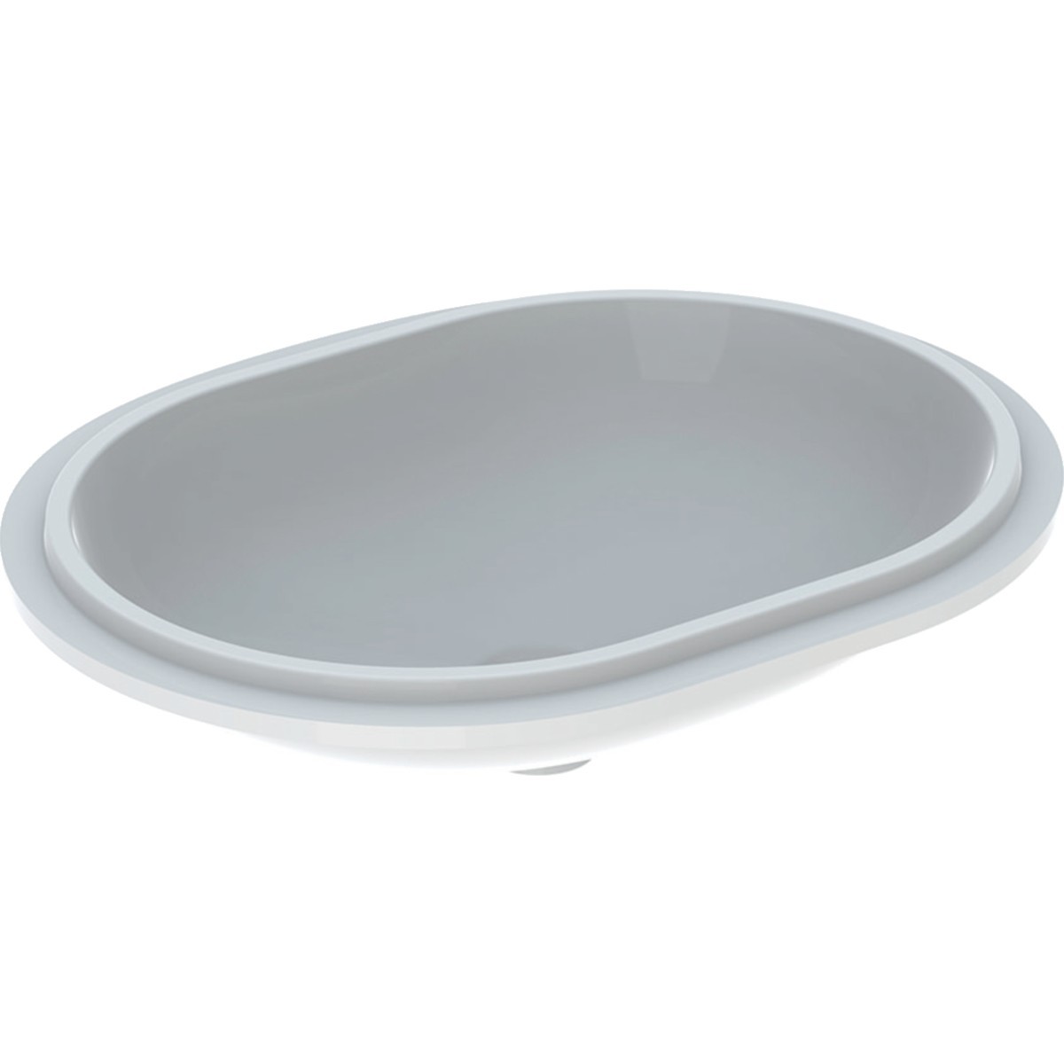 Vasque à enc. par dessous Geberit VariForm obl 55x46 sans trop-plein Bl - GEBERIT 500.758.01.2 