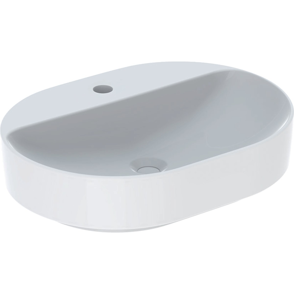 Vasque à poser Geberit VariForm oblong plage rob. 60x45 sans trop-plein Bl - GEBERIT 500.778.01.2 