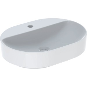 Vasque à poser Geberit VariForm oblong plage rob. 60x45 sans trop-plein Bl - GEBERIT 500.778.01.2 