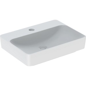 Vasque à poser Geberit VariForm rect. plage rob. 60x45 sans trop-plein Blanc - GEBERIT 500.781.01.2 