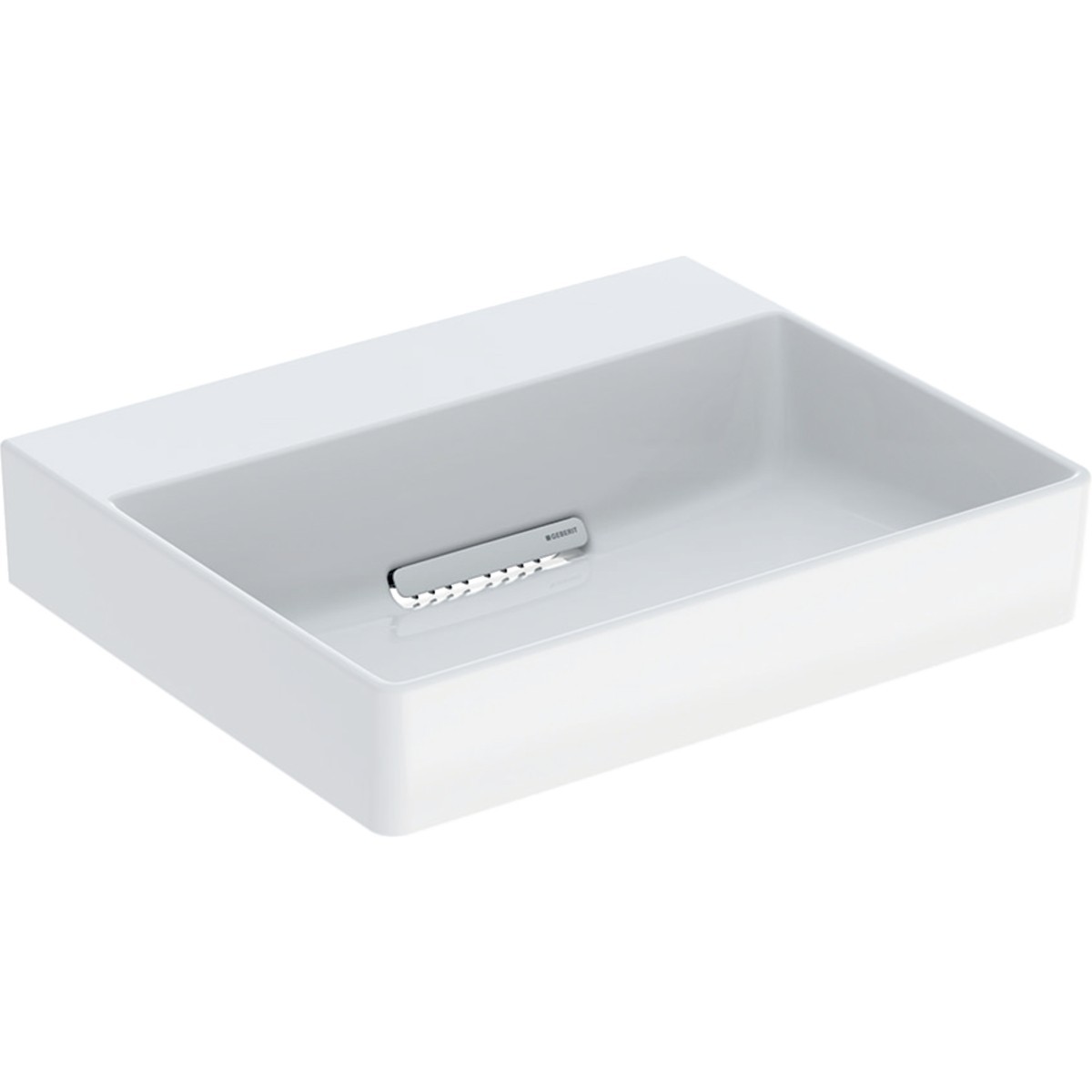 Vasque poser Geberit ONE rect sortie horiz 50cm STR STP KeraTect Blc brill - GEBERIT 505.023.00.1 