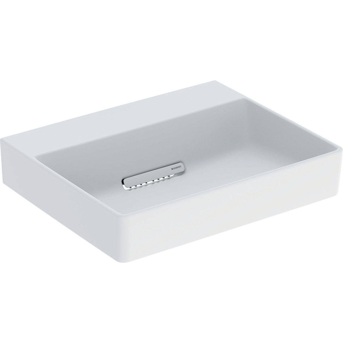 Vasque à poser Geberit ONE rect sortie horiz 50cm STR STP Blanc mat - GEBERIT 505.025.00.1 