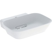 Vasque à poser Geberit ONE coupelle sortie horiz 50cm 1TR STP Blanc mat - GEBERIT 505.053.00.1 