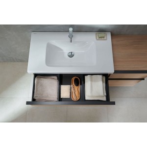 Meuble sous lavabo 90 cm Geberit iCon 2 tiroirs Chêne - GEBERIT 502.305.JH.1 