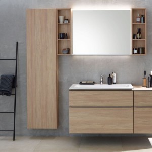 Meuble sous lavabo 90 cm Geberit iCon 2 tiroirs Chêne - GEBERIT 502.305.JH.1 