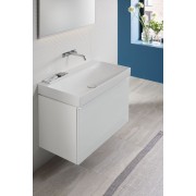 Meuble bas Geberit Acanto 1 tiroir 1 tir anglaise lavabo 90cm verre blanc - GEBERIT 503.005.01.2 