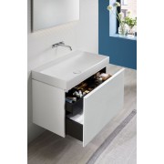 Meuble bas Geberit Acanto 1 tiroir 1 tir anglaise lavabo 90cm verre blanc - GEBERIT 503.005.01.2 