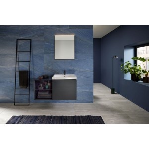 Meuble bas pour lavabo Geberit ONE 2 tiroirs L60cm P47cm Noir mat - GEBERIT 505.261.00.8 