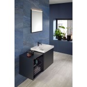 Meuble bas pour lavabo Geberit ONE 2 tiroirs L60cm P47cm Noir mat - GEBERIT 505.261.00.8 