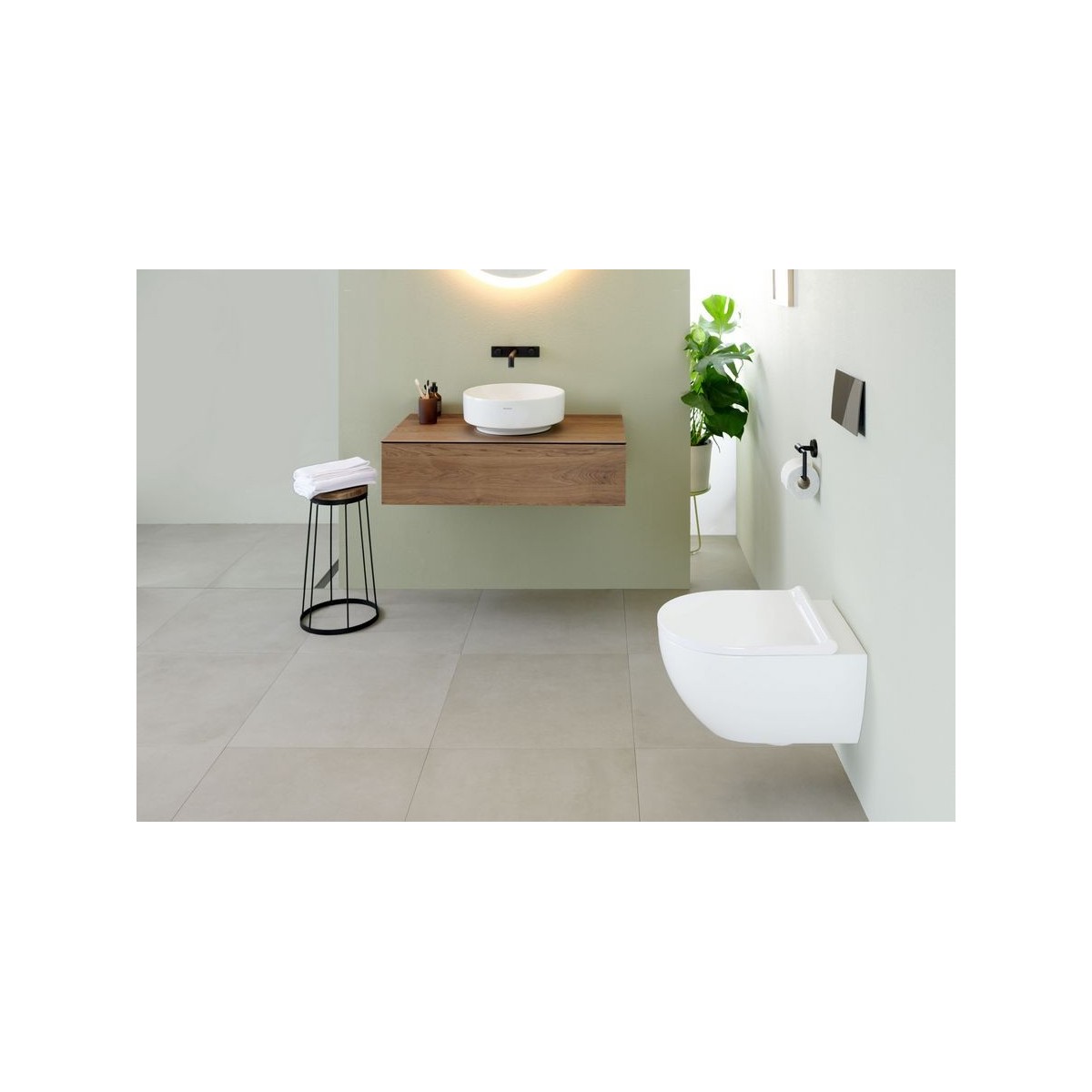 Vasque à poser Geberit VariForm ronde D 40 sans trop-plein Blanc - GEBERIT 500.768.01.2 