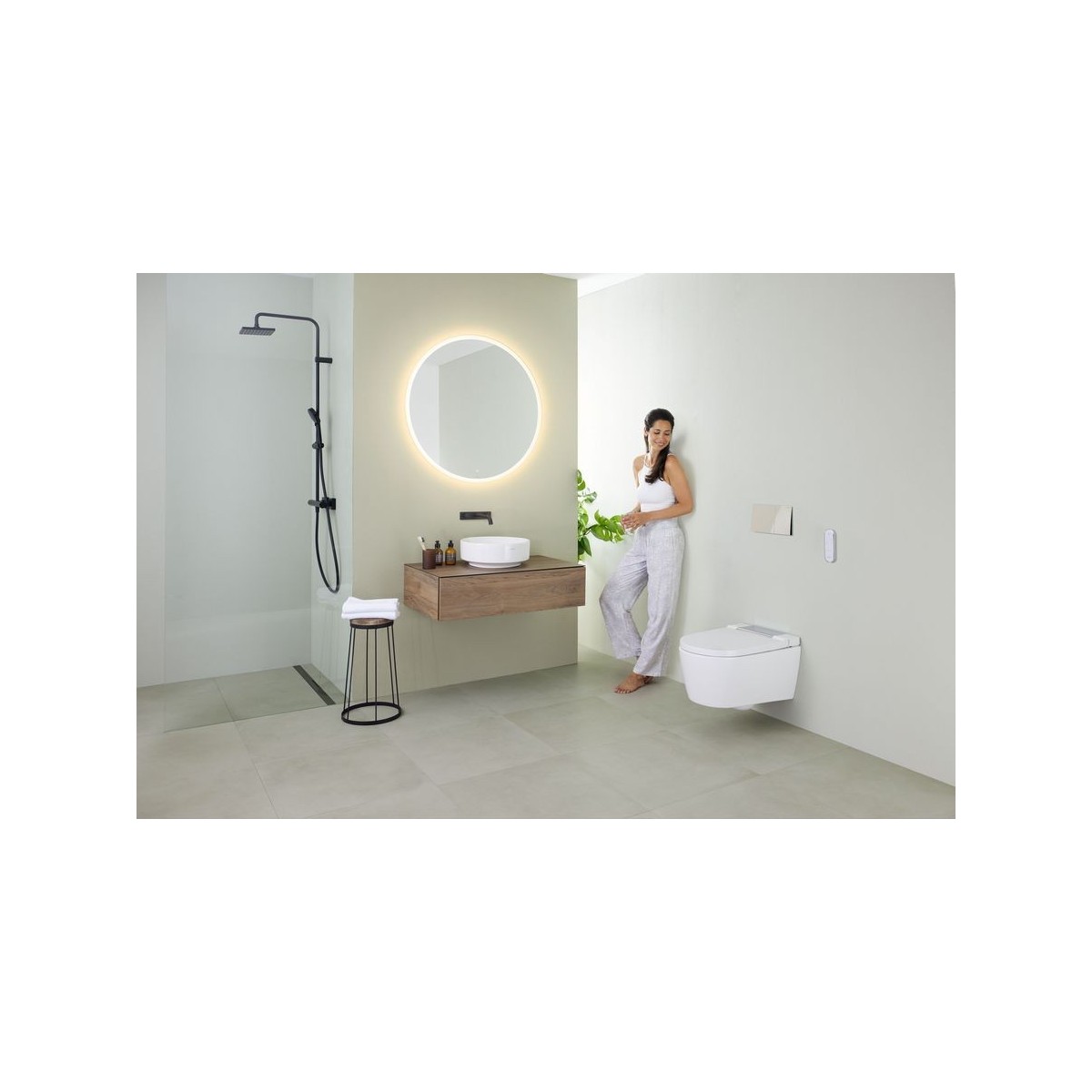 Vasque à poser Geberit VariForm ronde D 40 sans trop-plein Blanc - GEBERIT 500.768.01.2 