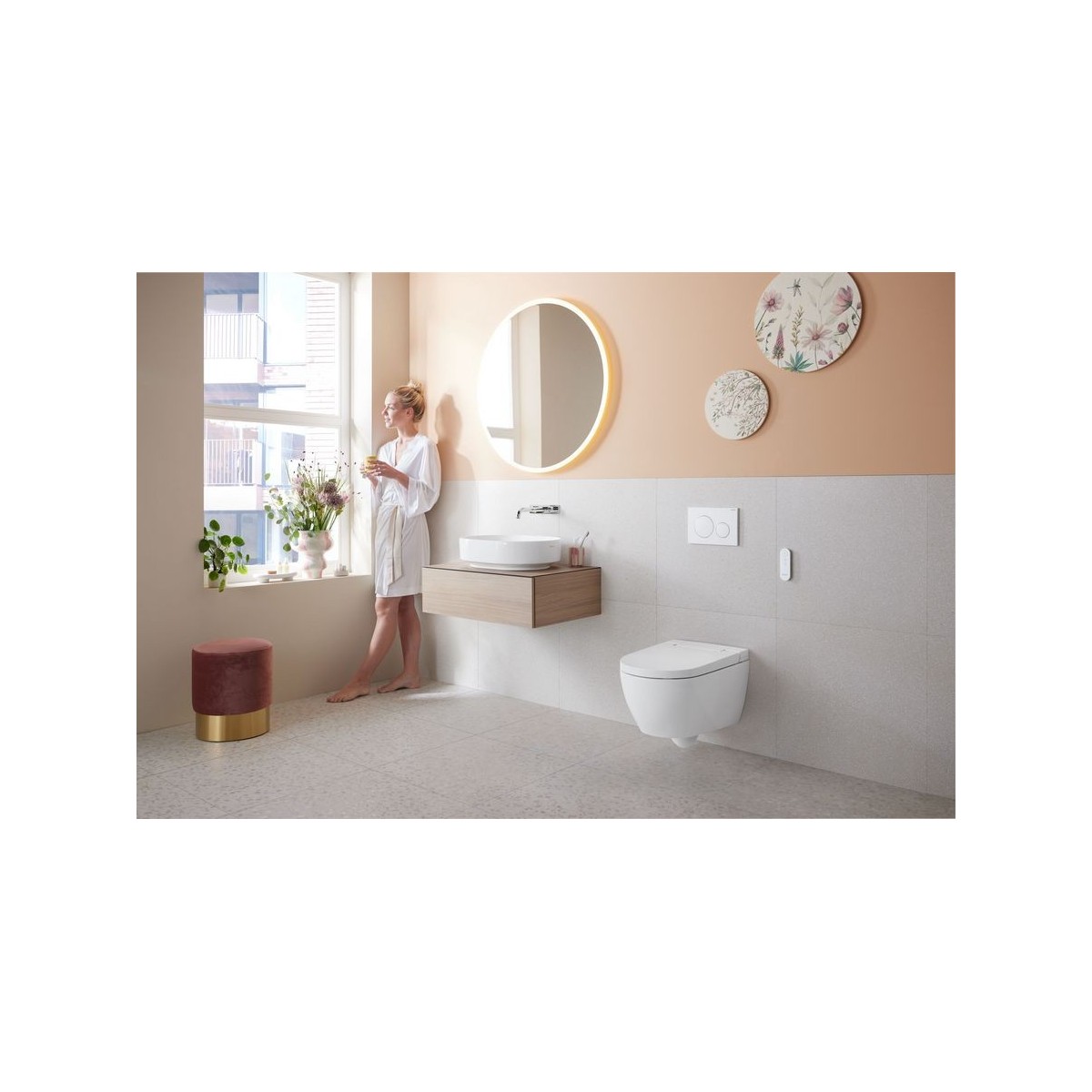 Vasque à poser Geberit VariForm obl 55x40 sans trop-plein Blanc - GEBERIT 500.774.01.2 