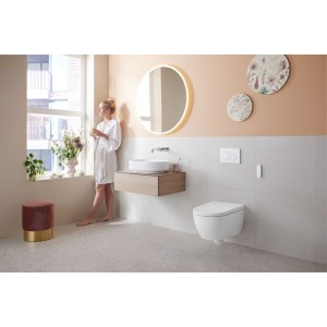 Vasque à poser Geberit VariForm obl 55x40 sans trop-plein Blanc - GEBERIT 500.774.01.2 