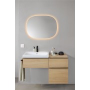 Vasque à poser Geberit iCon Light 75x48 trou robinetteri trop plein Blanc mat - GEBERIT 501.848.JT.1 
