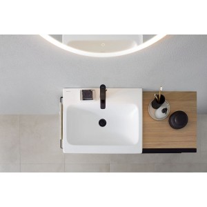 Vasque à poser Geberit iCon Light 75x48 trou robinetteri trop plein Blanc mat - GEBERIT 501.848.JT.1 
