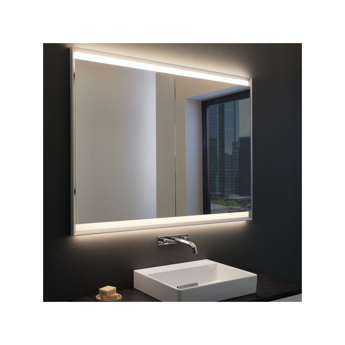 Vasque poser Geberit ONE rect sortie horiz 50cm 1TR STP KeraTect Blc brill - GEBERIT 505.024.00.1 