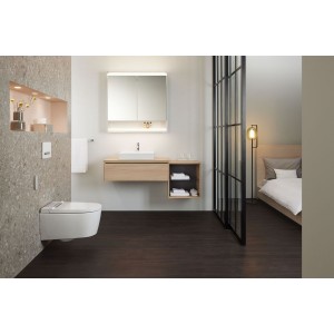 Vasq poser Geberit ONE rect sortie vert 50cm 1TR STP KeraTect Blc brillant - GEBERIT 505.030.01.6 