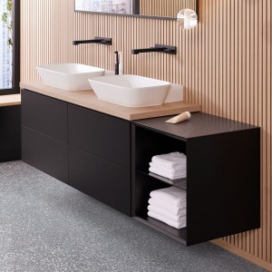 Vasque à poser Geberit ONE coupelle sortie horiz 50cm STR STP Blanc mat - GEBERIT 505.052.00.1 
