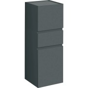 Colonne mi-haute H105 Geberit Renova Plan 2 portes 1 tiroir Gris velouté - GEBERIT 501.922.JK.1 