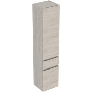 Colonne haute H180 Geberit Renova Plan 2 portes 1 tiroir Noyer Carya clair - GEBERIT 501.923.00.1 