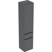 Colonne haute H180 Geberit Renova Plan 2 portes 1 tiroir Gris velouté - GEBERIT 501.923.JK.1 