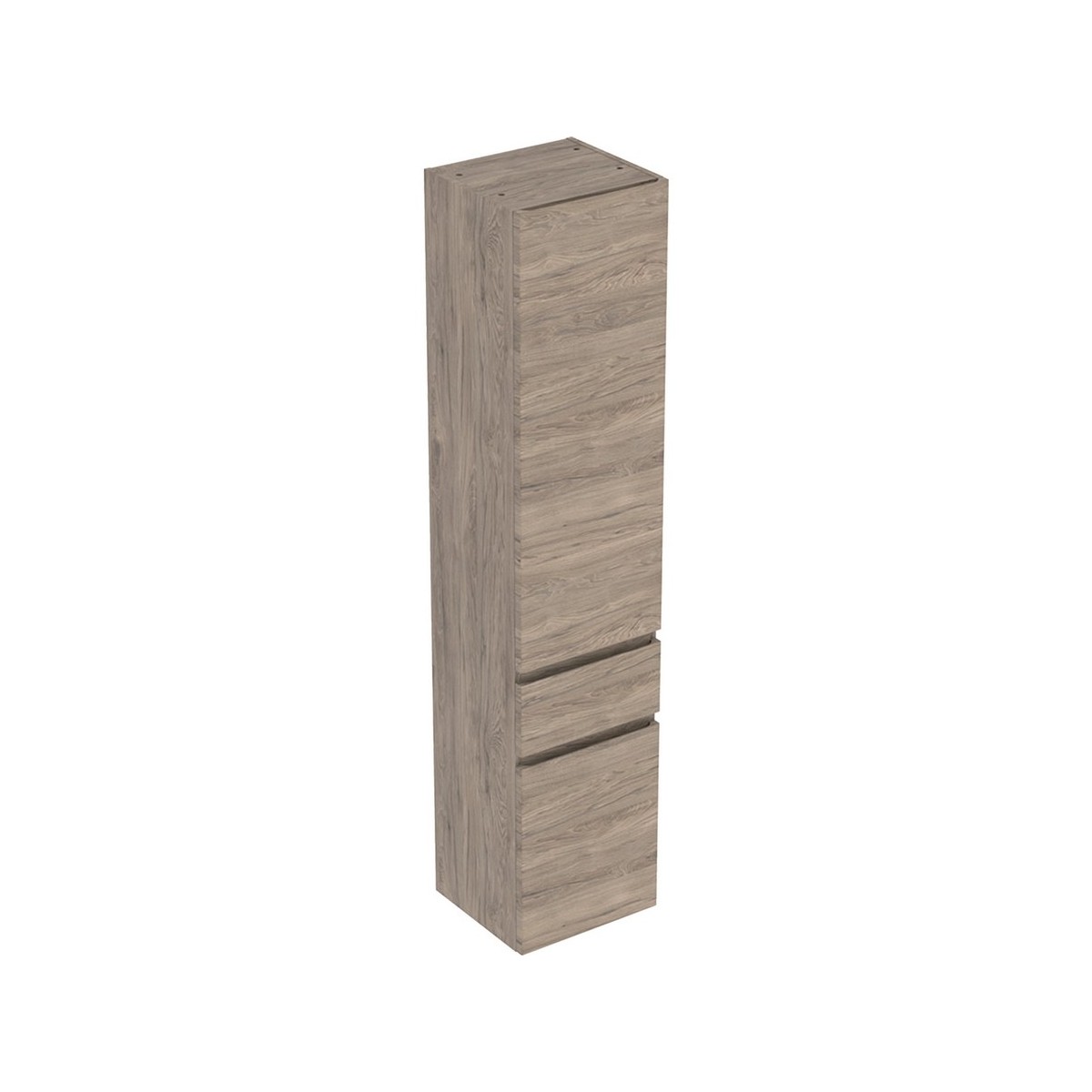 Colonne haute H180 Geberit Renova Plan 2 portes 1 tiroir Noyer Carya - GEBERIT 501.923.JR.1 