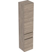 Colonne haute H180 Geberit Renova Plan 2 portes 1 tiroir Noyer Carya - GEBERIT 501.923.JR.1 