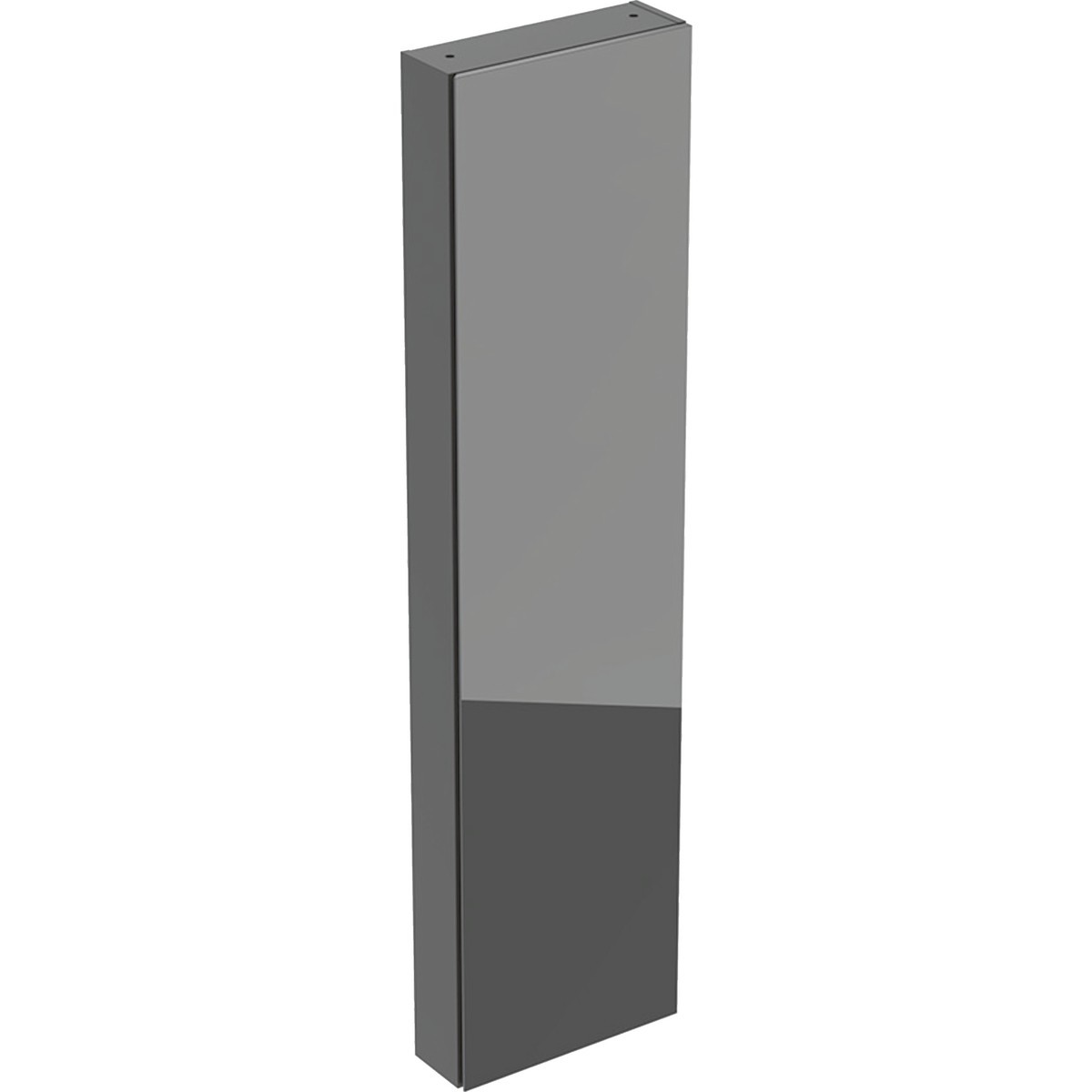 Colonne haute compacte Geberit P15cm 1 porte verre gris velouté - GEBERIT 502.317.JK.2 