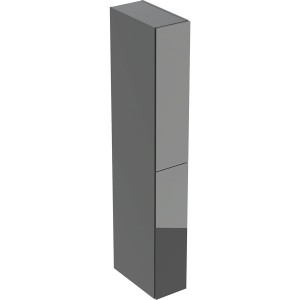 Colonne haute Geberit 2 tiroirs 24x180x48cm verre gris velouté - GEBERIT 503.011.JK.2 