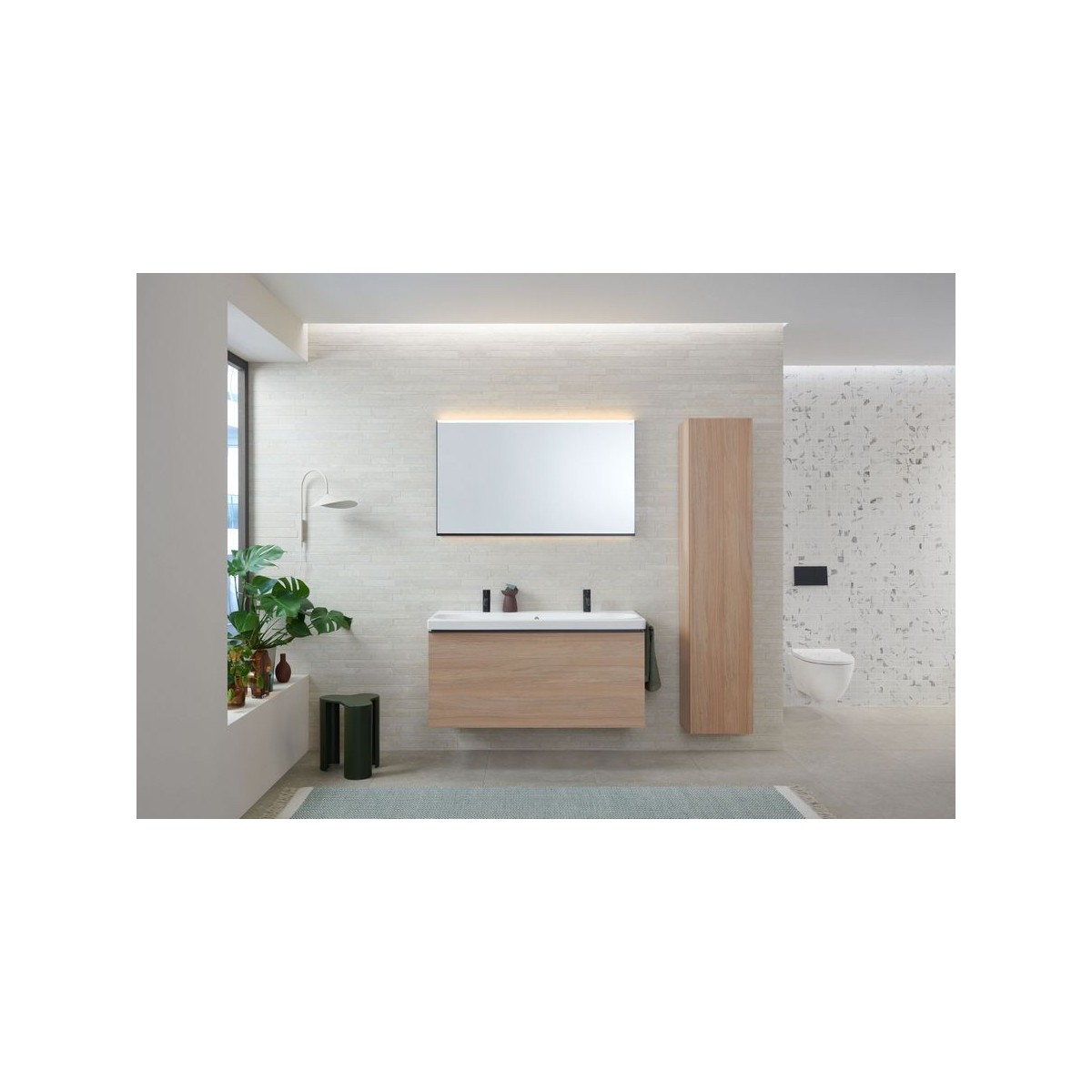 Colonne haute Geberit H180 1 porte Chêne - GEBERIT 502.316.JH.1 